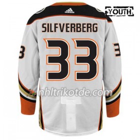 Anaheim Ducks Trikot JACOB SILFVERBERG 33 Adidas Weiß Authentic - Kinder
